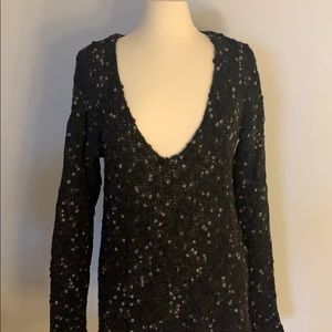 Free People Oversized Gray Sweater XS